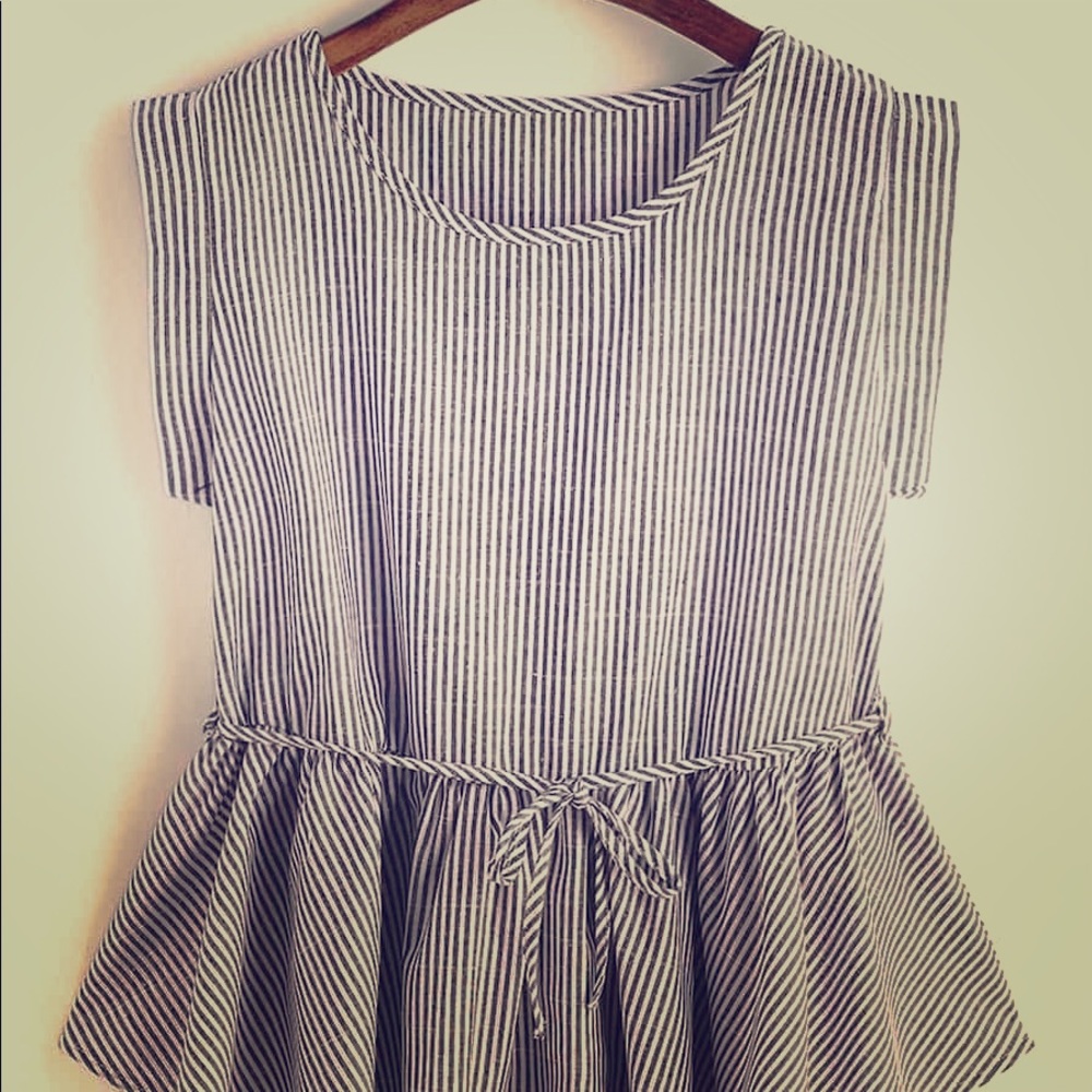 Blue Striped top